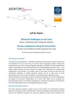 Call for papers - Universität Innsbruck