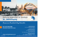 36. Jahrestagung der Deutschen Gesellschaft für Senologie