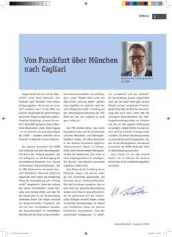 Von Frankfurt über München nach Cagliari