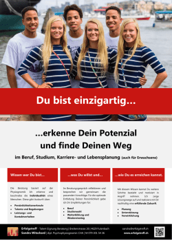 Du bist einzigartig…