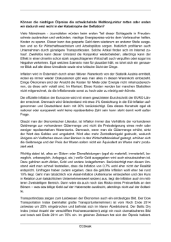 ECbleak K&ouml;nnen die niedrigen &Ouml;lpreise die schw&auml;chelnde