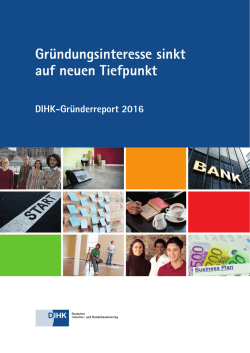 DIHK-Gr&uuml;nderreport 2016 - IHK Kassel