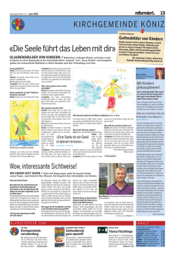 Artikel Kirchgemeinde - Kirchgemeinde Köniz