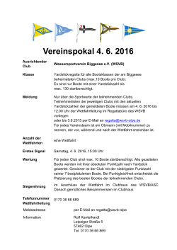 Vereinspokal 4. 6. 2016