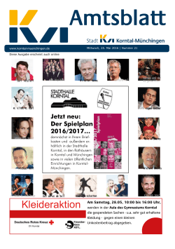 Amtsblatt KW 21/2016 - Korntal