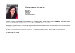Übersetzungen – Fachartikel