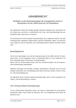 Merkblatt Urheberrecht Stand 05.10.2012.