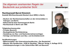 Rechtsanwalt Bernd Kimmich