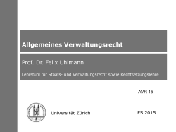 AVR 15  - Universität Zürich