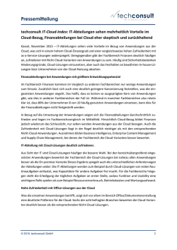 IT-Abteilungen sehen mehrheitlich Vorteile im