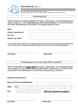 Hiermit erkl&auml;re ich meinen Beitritt zum Haus-, Wohnungs