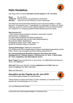 Hallo Karate-Kids - Shotokan Dojo Neukirchen