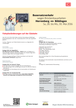 30. Mai 2016 - Stadtwerke Herrenberg