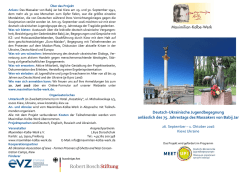 Info-Brosch&uuml;re - Maximilian-Kolbe-Werk