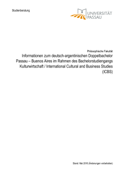 Informationen zum Doppelbachelor zwischen der Universidad del