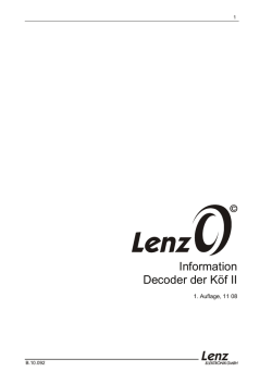 Information Decoder der Köf II