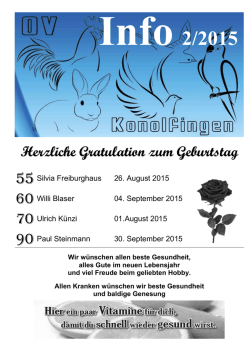 Info 2/2015 - OV Konolfingen