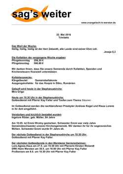 lesen - Evangelische Kirchengemeinde Düsseldorf