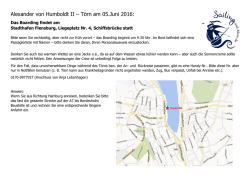 Informationen zum Liegeplatz der Alex II (PDF