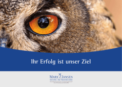Präsentation - Marx & Jansen
