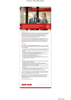 Mathematiker als Senior Referent (w/m) Aktuarielle Validierung