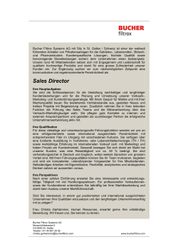Sales Director Inserat 11052016