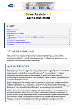 Sales AssistentIn