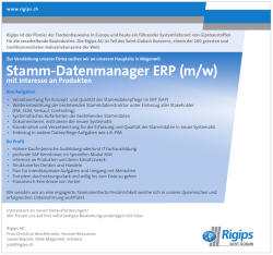 Stamm-Datenmanager ERP (m/w)