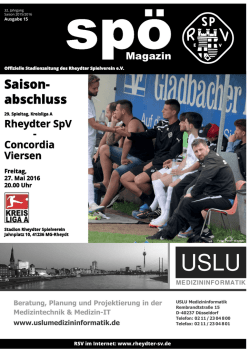 ist das aktuelle Sp&ouml;-Magazin