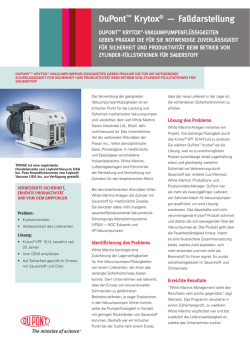 DuPont&trade; Krytox&reg; &mdash; Falldarstellung