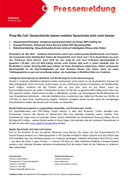 Deutschlands bestes mobiles Sprachnetz wird noch besser