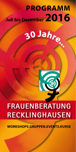 PROGRAMM - Frauenberatung