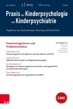 Praxis der Kinderpsychologie und Kinderpsychiatrie, 2015