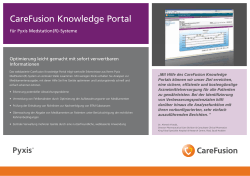 CareFusion Knowledge Portal