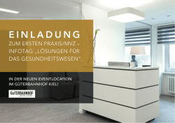 Infotag 2016 in Kiel - K-LINE Praxisl&ouml;sungen GmbH