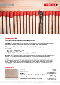 Homogen B1 - FunderMax