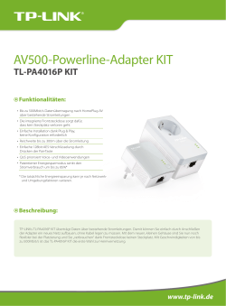 AV500-Powerline-Adapter KIT - TP-Link