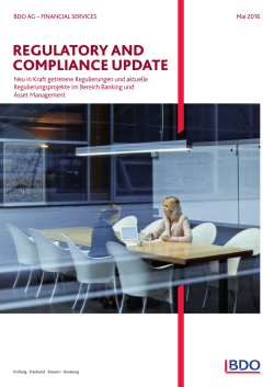 regulatory and compliance update