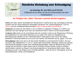Hintergrundinformationen rund um den Schnadgang der