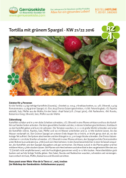 Tortilla mit grünem Spargel · KW 21/22 2016