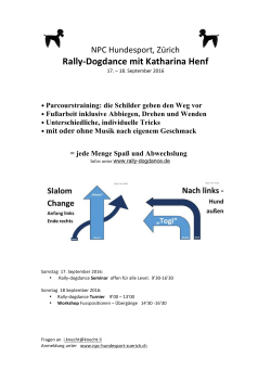 Rally-Dogdance mit Katharina Henf - NPC