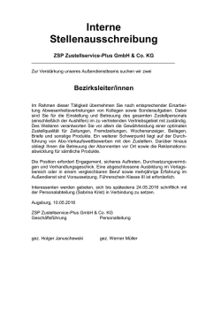 Info - ZSP Zustellservice