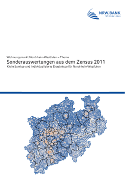 NRW.BANK: Sonderauswertungen aus dem Zensus 2011