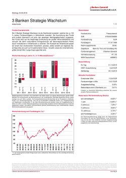 3 Banken Strategie Wachstum - 3 Banken