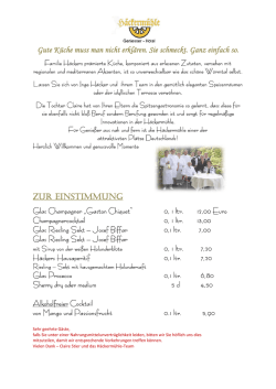 Gute K&uuml;che muss man nicht erkl&auml;ren. Sie schmeckt. Ganz einfach