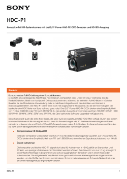HDC-P1 Brochure