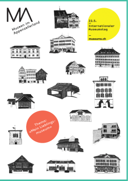 Programm Museumstag - Museen im Appenzellerland