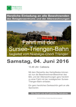Sursee-Triengen-Bahn - Betagtenzentrum Lindenrain