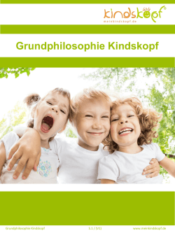Grundphilosophie Kindskopf
