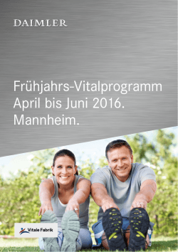 Vitalprogramm April bis Juni 2016